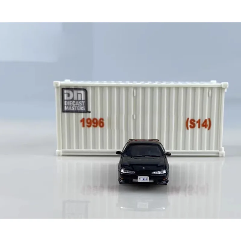 DM Container Diecast escala 1/64 S14, modelo de coche japonés, coche deportivo, modelo de coche de aleación, exhibición de colección, exhibición de regalo para niños