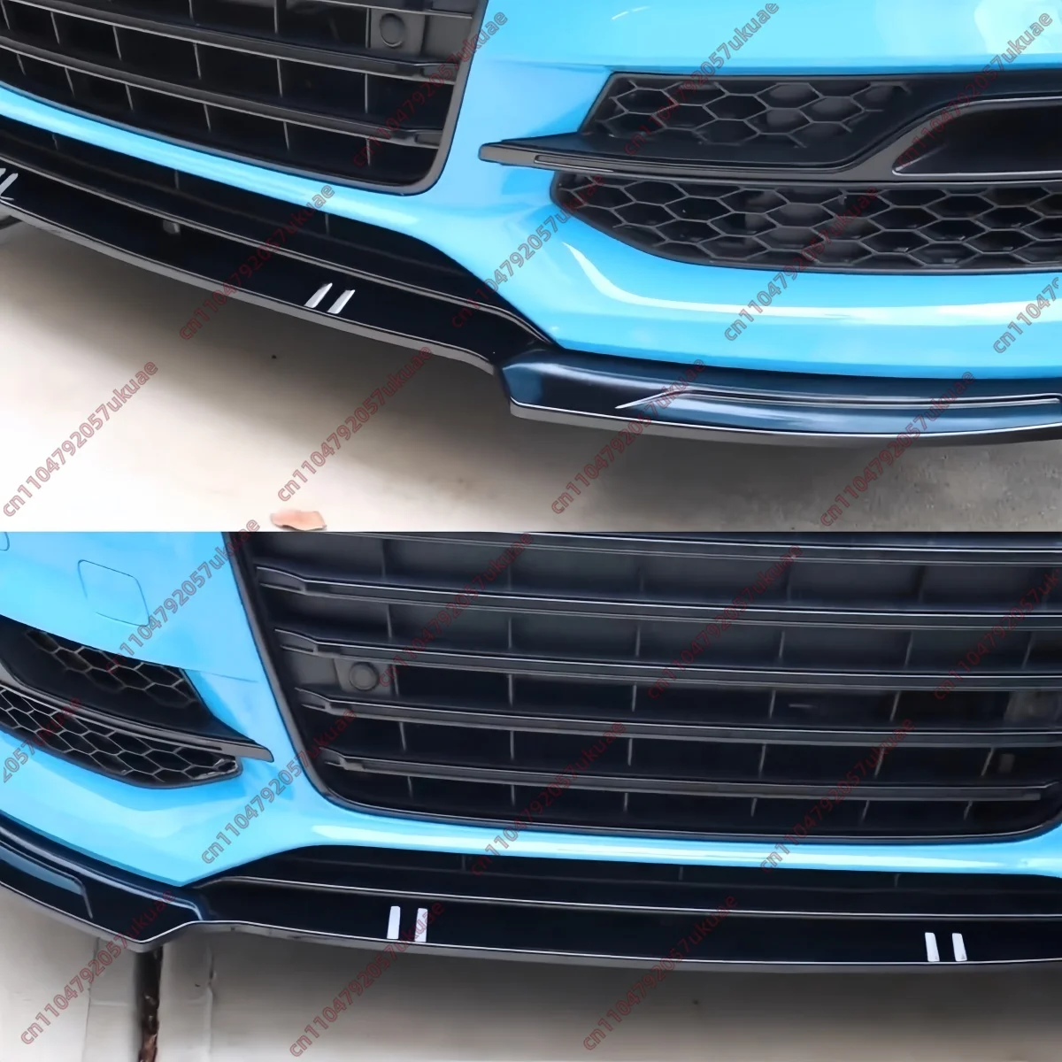 Front Bumper Lip Splitter for Audi A3 S-Line S3 8V 2014-2016 ABS Guard Protective Chin Cover Body Kits Trim Tuning Modification