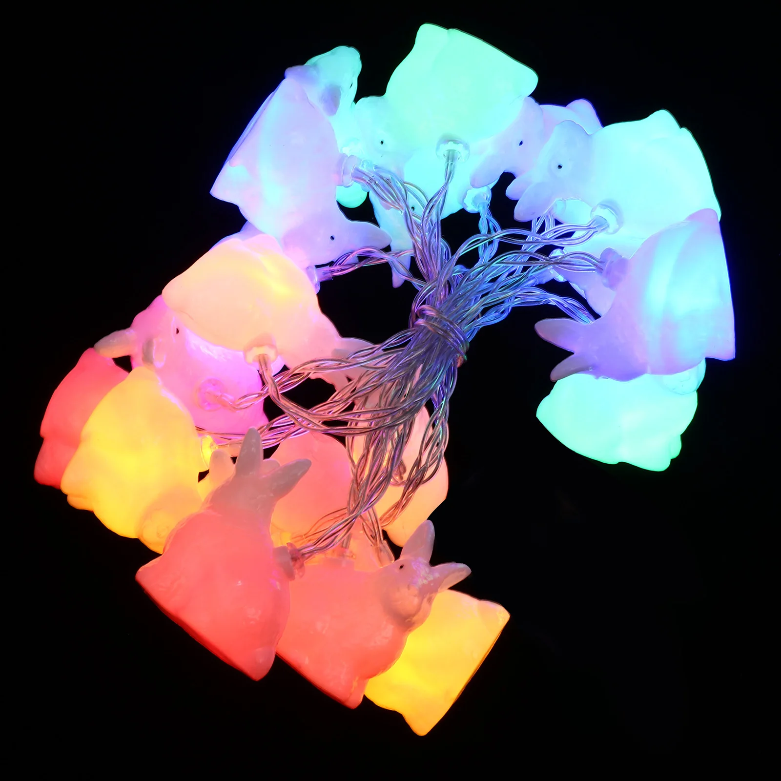 

1Set Rabbit Shaped LED Light Decoration No Required Festive Atmosphere Easter Party Decor