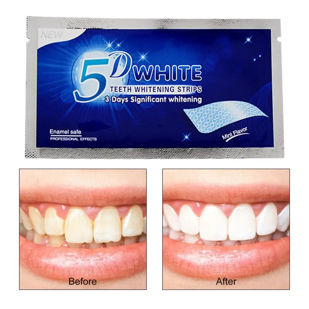 Whitening Strips for Teeth Effective Gentle Teeth Whitening Strips with Long-lasting Adhesion Safe Easy-to-use Stickers for A