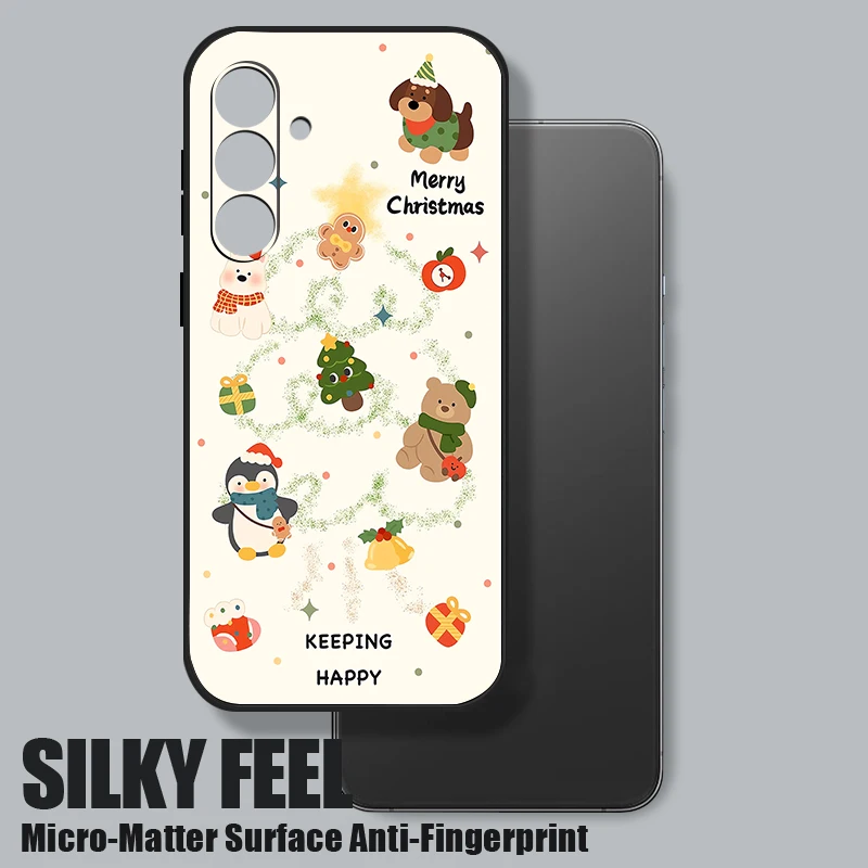 حافظة لهاتف سامسونج جالاكسي S25 S24 S21 FE S24 S22 S23 Ultra S22 Plus S25 Edge لطيف عيد ميلاد سعيد نمط غطاء الهاتف #5