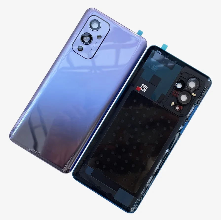 A+++ Gorilla Glass 5 Rear Housing For Oneplus 9 Battery Back Cover Glass Repair Replace Phone Door Case + Camera Lens Logo
