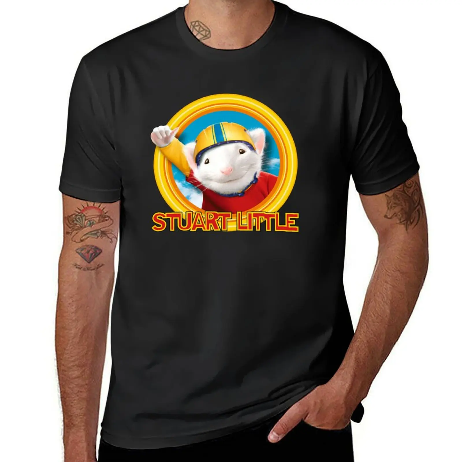 STUART LITTLE T-Shirt boys animal print tees graphics t shirts for men