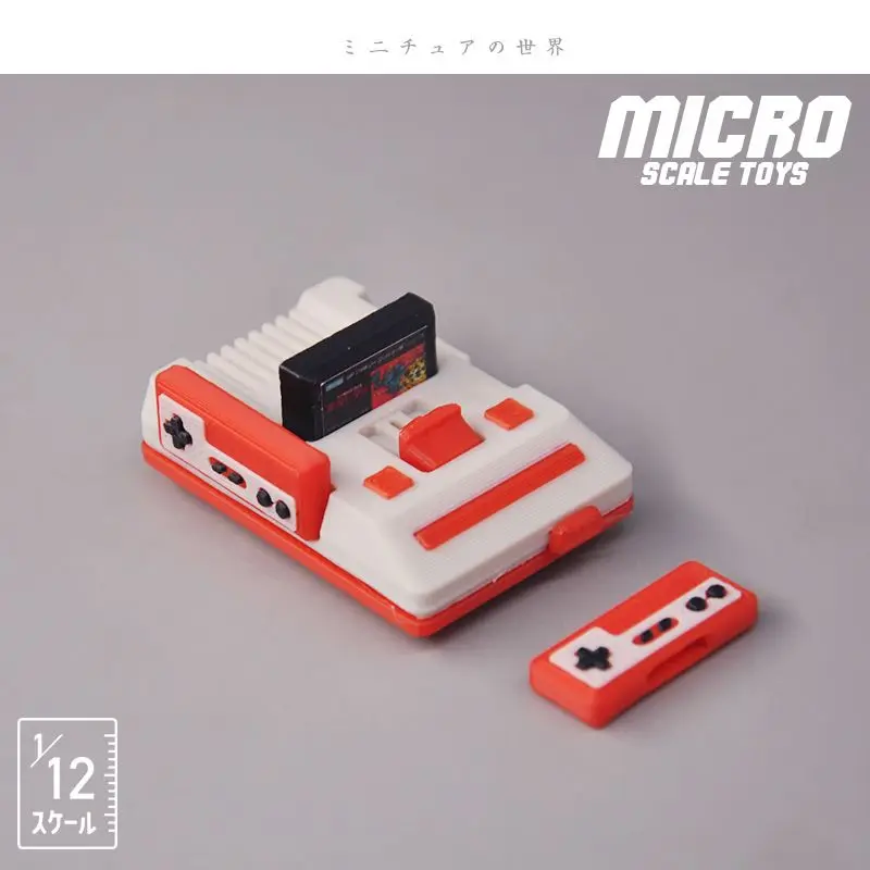 

Retro 1/12 Scale TV Cartridge Game Console Model - 3D Printed Resin Craft, Nostalgic Gamer Collectible Decor