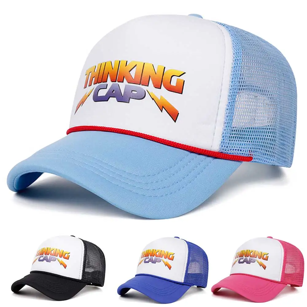 thinking cap sponge embroidered baseball cap women men outdoor mesh baseball cap for casual trucker hat