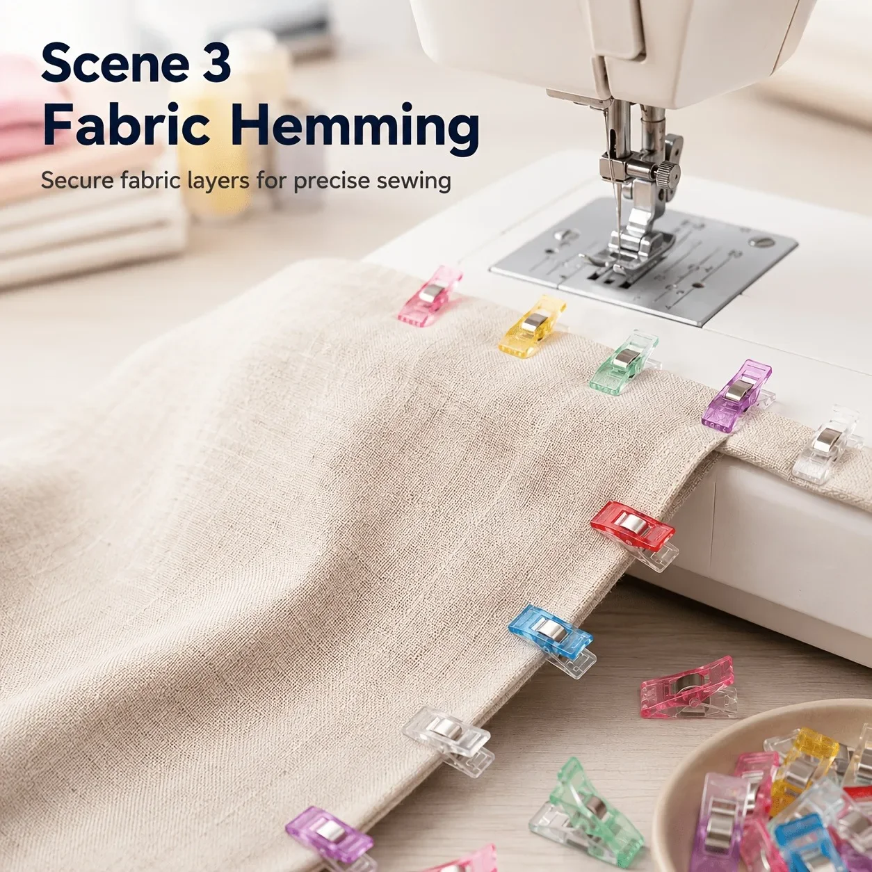 Bunte Kunststoff-Patchwork-Clips, Nähkanten-Befestigungsclips, DIY Handgefertigte Stoffclips – Detail 15