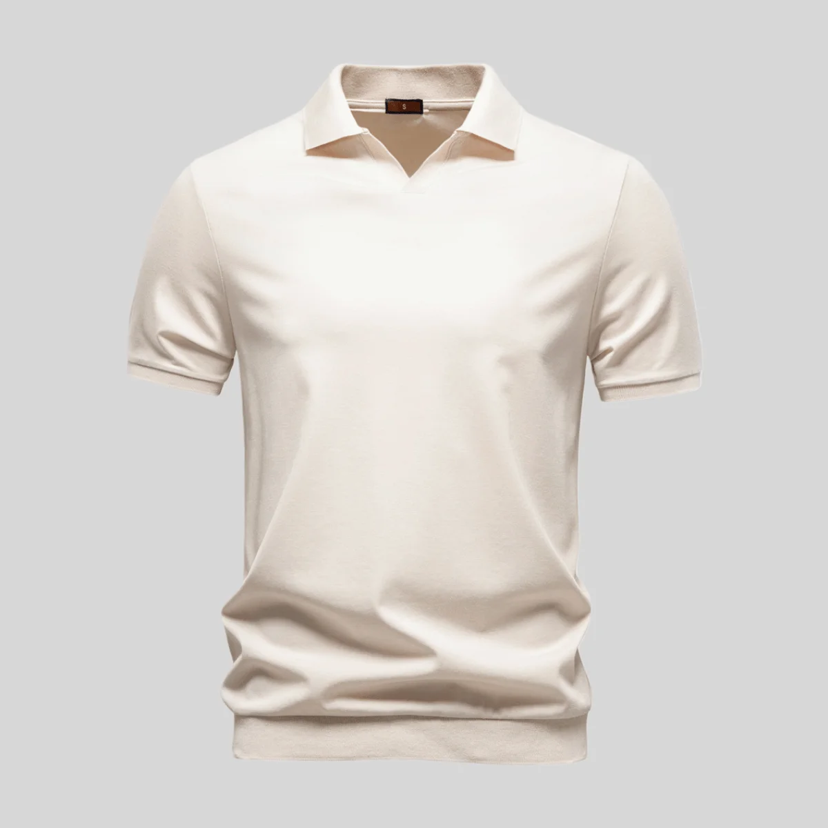 

Новая мужская летняя рубашка BL ANME с шелковистой гладкостью, круглым вырезом, коротким рукавом, в стиле Old Money, деловая повседневная, с воротником-стойкой Sea Eagle