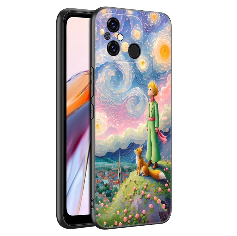 The Little Prince Black Phone Case For Xiaomi Redmi 11 Prime 11A 12C 13C A1 A2 Plus 12 4G 10 5G 8A 9A 10A 9C 10C 9i 12R Note 9T