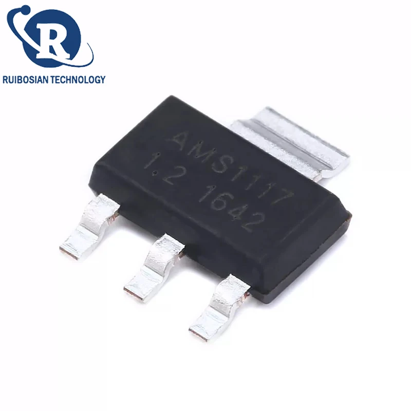 50PCS AMS1117 AMS1117-1.2 1.8 2.5 3.3 5.0V ADJ SOT-223  Linear Voltage Regulator