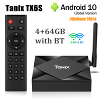 Tanix TX6S Android 10.0 TV Box Allwinner H616 Chip 4GB 32/64GB 2.4/5G Dual WiFi Bluetooth 4K HD Smart Set Top Box 2G16G