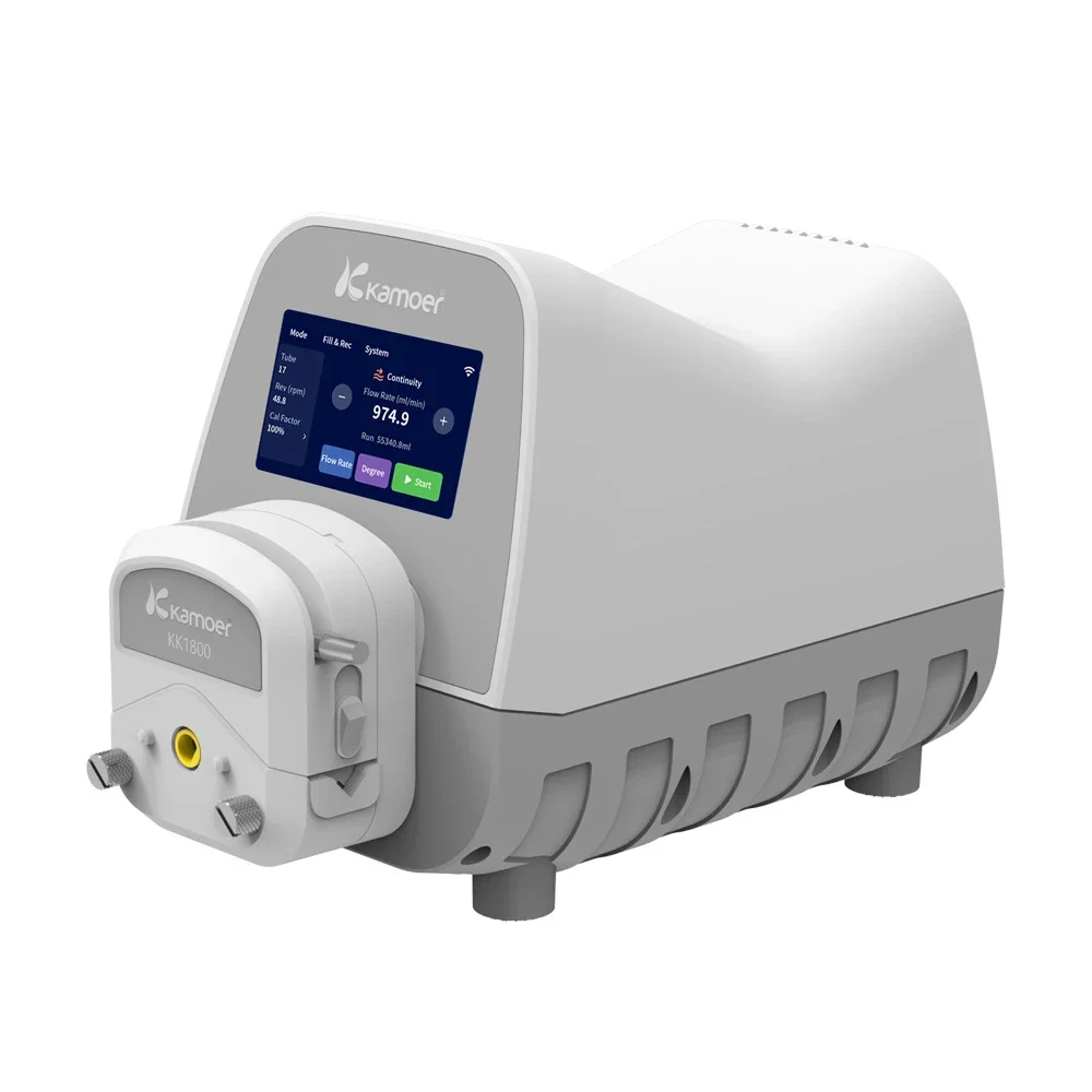 

2026 Premium Kamoer UIP-WIFI-E 1500ml/min Flow Rate Touch Screen Foot Switch Control Smart Dispensing Peristaltic Pump
