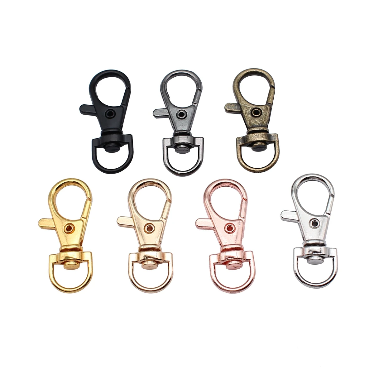 WYSIWYG 10pcs 7 Colors 31mm/36mm Dog Clasps & Hooks Handmade Craft Jewelry Findings Jewelry Accessories