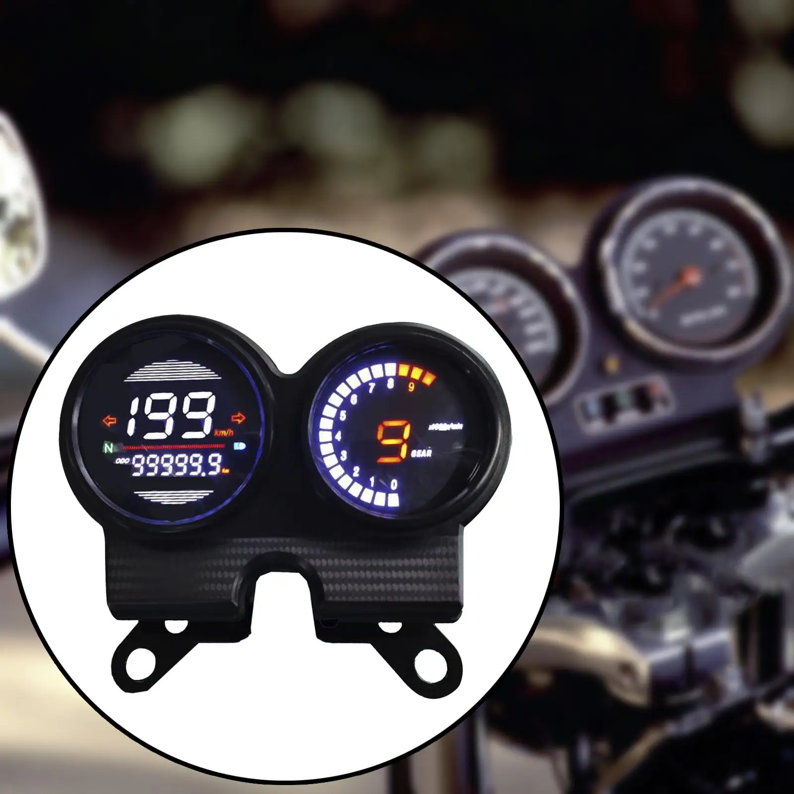 Motorcycle Digital Gauge 199 Kph Gear Display Odometer Tachometer for 150velocímetro High Quality Accessories