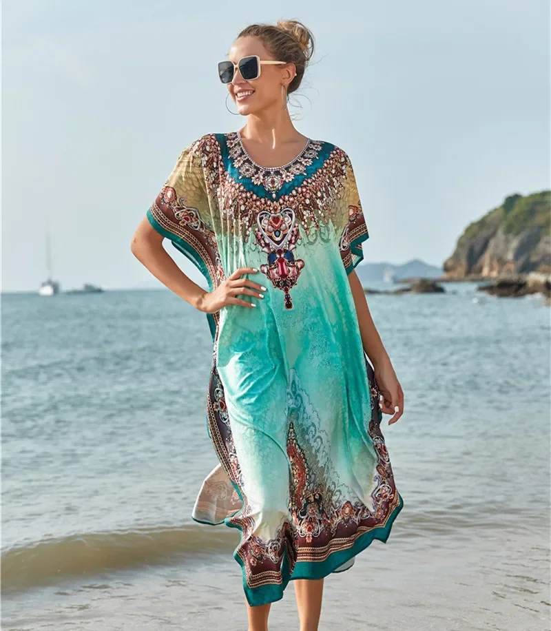 Sarongs de poliéster biquíni cover-up roupa de banho bobe de plage pareo praia túnicas maiô saida de praia sarongs soltos