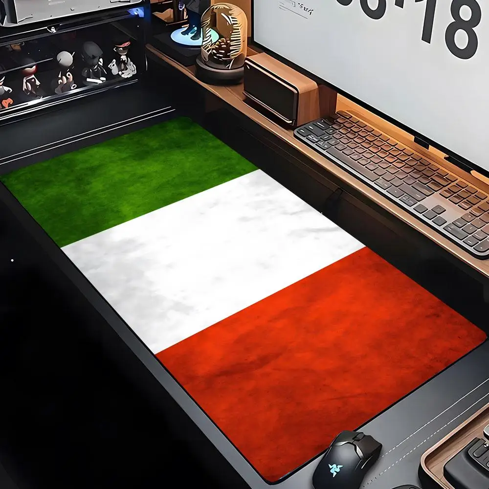 Flag Italy (3) Mouse Pad xxxl Gamer Mousepad Large Mouse coach Mat Natural Rubber Desk Rug PC Desk Mats Design