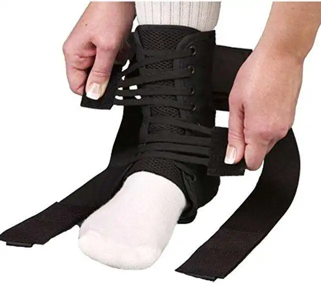 

Medical supply ankle support brace orthosis ankles pain relief lace up fixed ankle brace