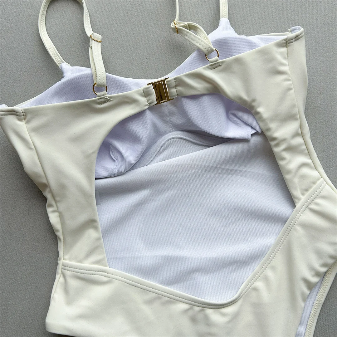 Sexy Cut-Out-Badeanzug mit Bügel für Damen, einteiliger Badeanzug, extrem kurzer String-Mini-Micro-String-Badeanzug, Badebekleidung, Badeanzug V7744 – Detail 14