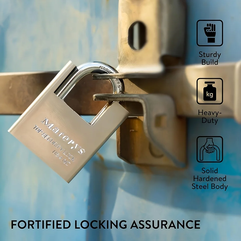 Heavy-Duty Metal Padlock with 4 Keys – High-Security Design (Anti-Theft, Anti-Smash, Anti-Pick) | Suitable for Home, Office gallery 4