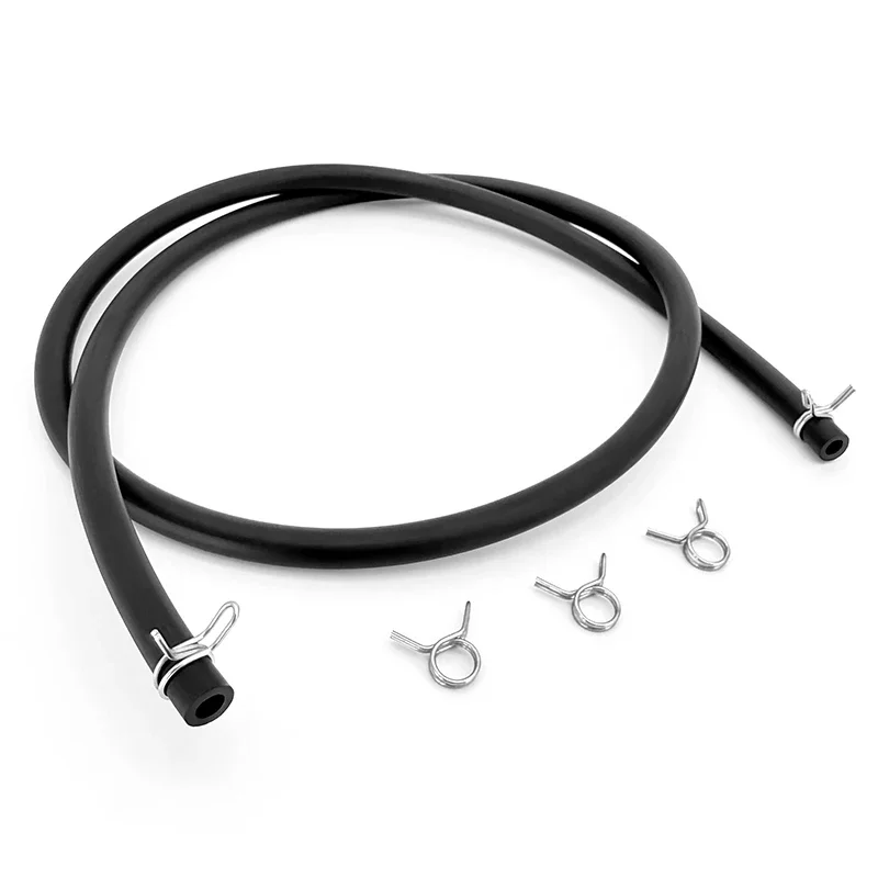 Black Rubber Tube 5mmx8mm Fuel Pipe Oil Resistant Leakproof Wear-Resistant for Motorcycle ATV Dirt Bike Diesel Fuel Delivery