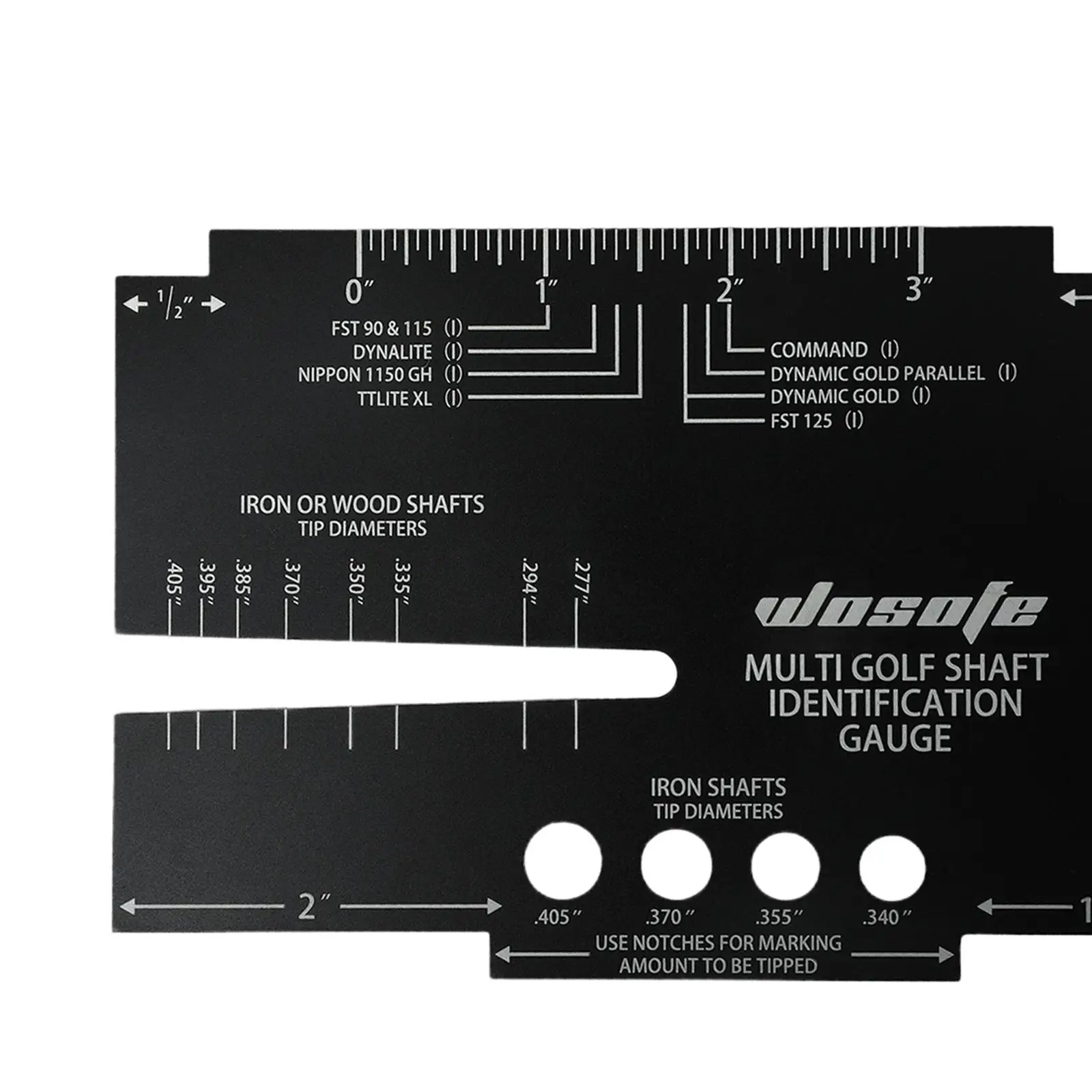 مسطرة قياس تحديد العمود بحجم عمود الجولف، فرجار تحديد قوي #5