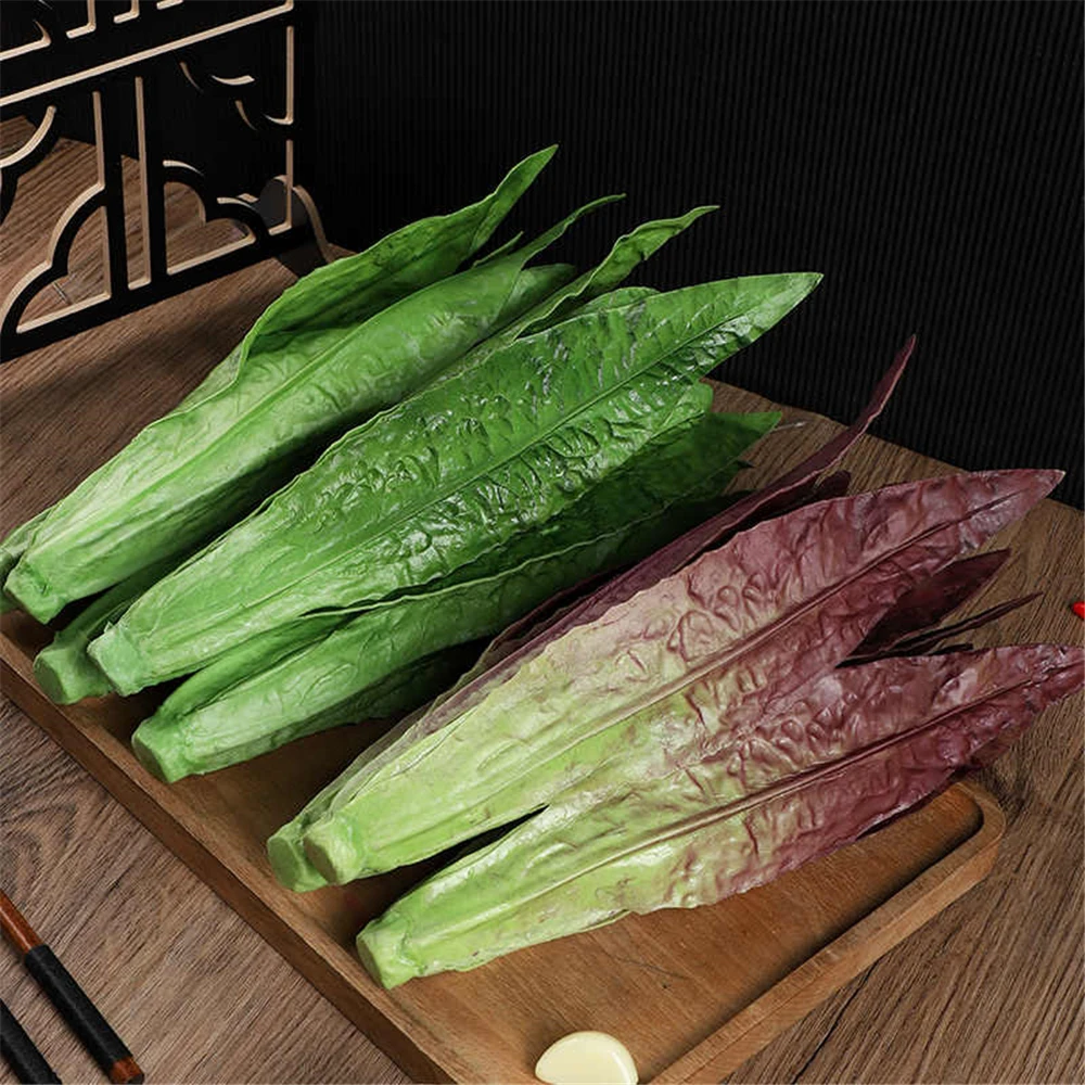 

fake simulation vegetables models Kitchen cabine hotel restaurant store shop decoration green Leaf lettuce artificial vegetables