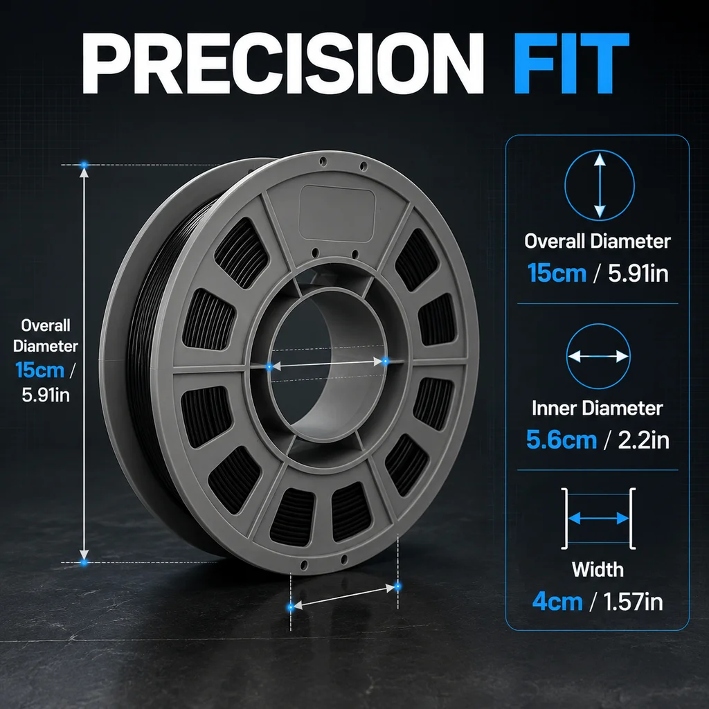 PETG-CF 3D Printer Filament Carbon Fiber Reinforced 1.75mm 300g Compact Spool High Strength Industrial Grade 3D Printing Material view 3