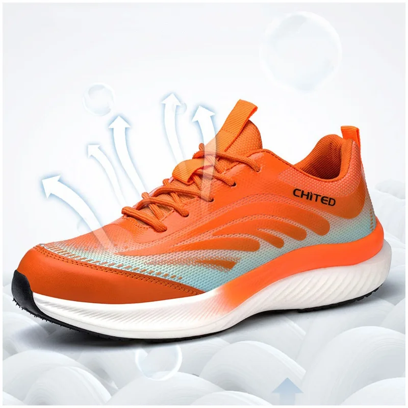 

Мужские повседневные дышащие стальные носки больших размеров, рабочая обувь, летние защитные ботинки с воздушной сеткой, безопасные кроссовки для рабочих, защитная обувь