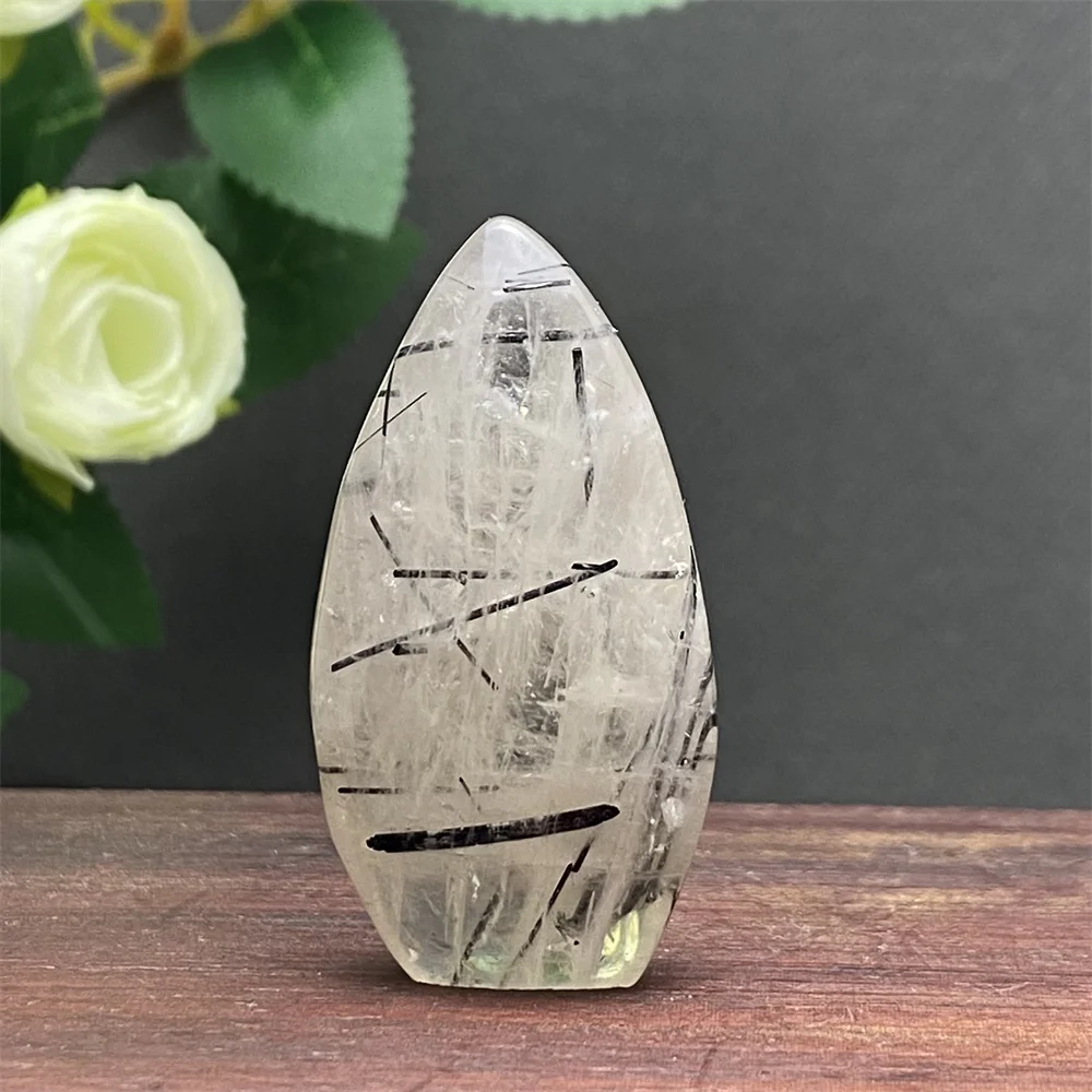 

4-5cm Natural Small Black Tourmaline Crystal Ornaments Unique Holiday Gifts Polished Energy Specimens Home Decoration