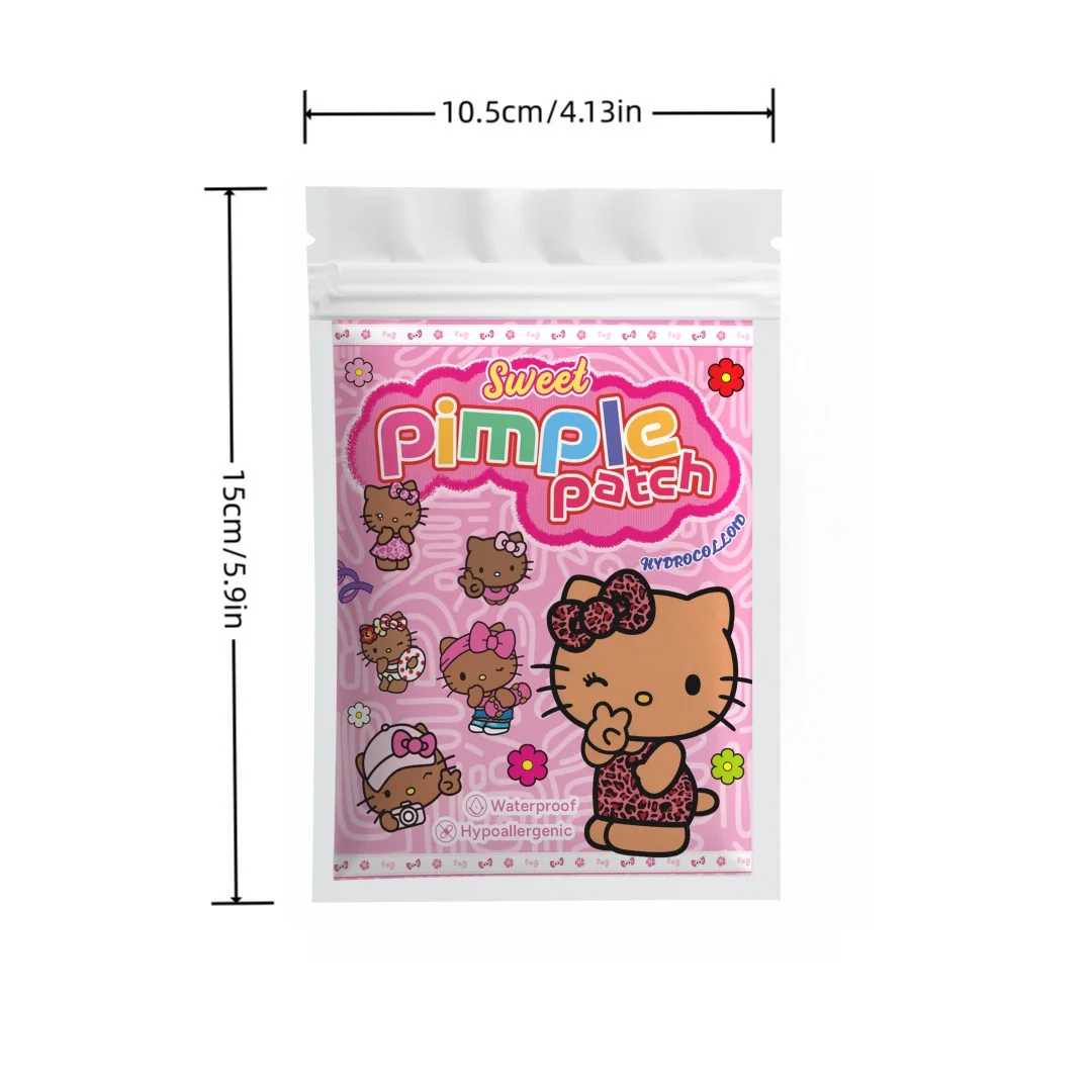 100PCS hello kitty Acne patches, facial acne patches, hydrogel acne removal patches, concealer view 3