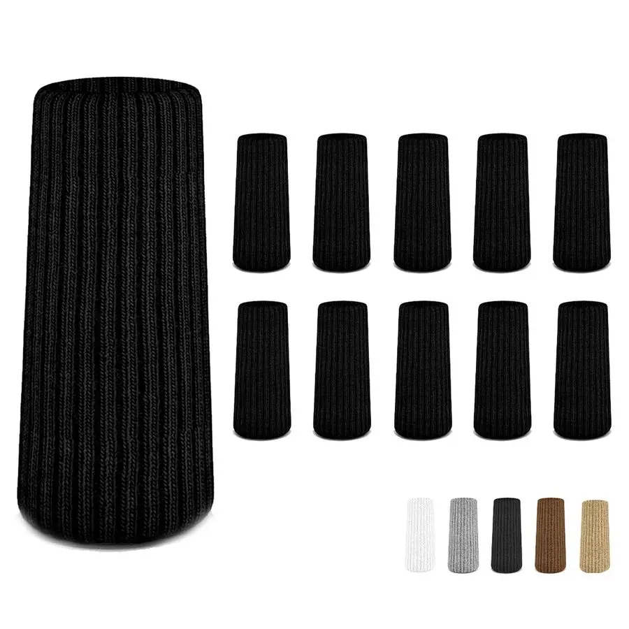 

Черные защитные накладки на ножки стульев премиум-класса для твердых полов, не легко спадают, очень легко устанавливаются, подходят для всех форм ножек.