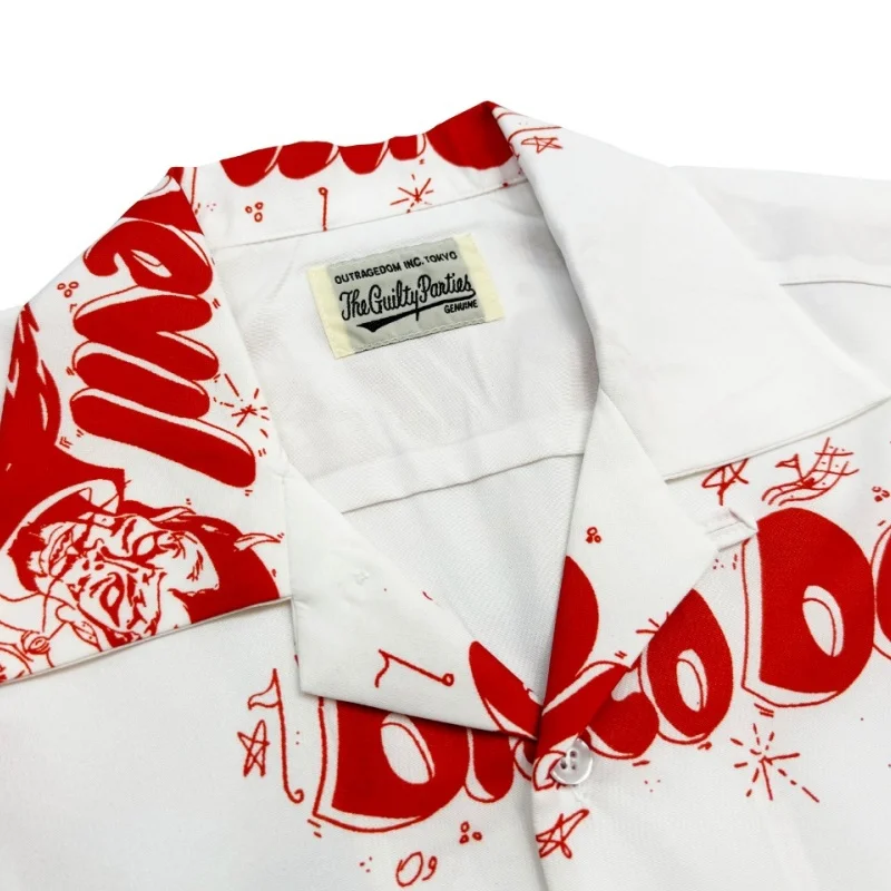 WACKO MARIA High-end Capsule Collection Mainstay Classic Summer Short Sleeve Shirt Best Quality Men's Women's Hawaii Shirt