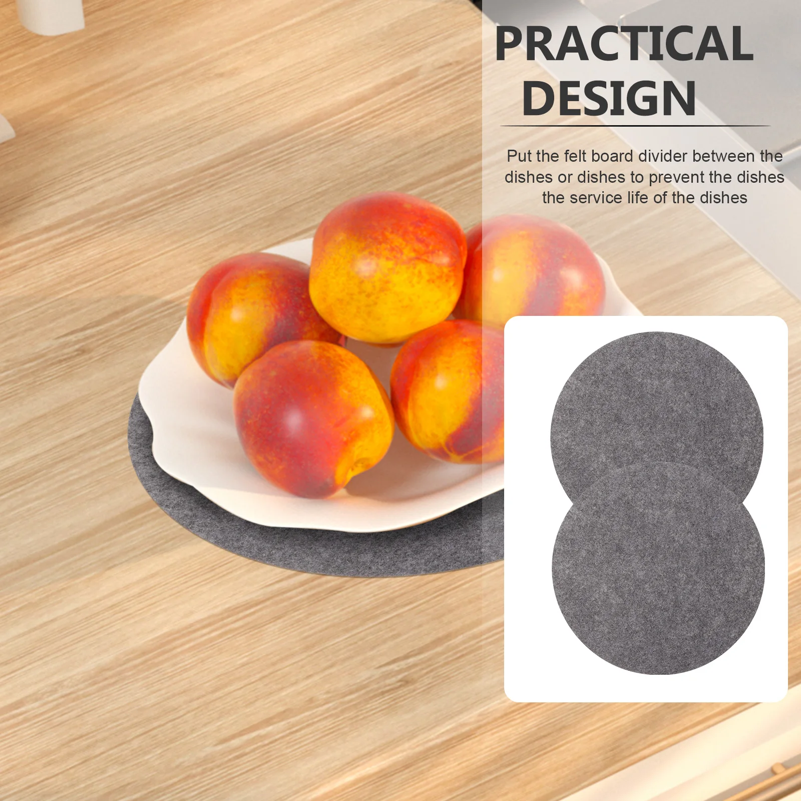 

30pcs Felt Dividers Grey 5 Inch Grey 10 5 Inch Plate Storage Pan Protector Dish Separator Cookware Protectors