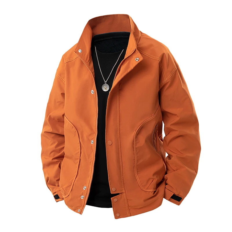 

2025 New Men's Thermal Winter Jacket Windproof Waterproof Stand Collar Windbreaker Coat Lightweight Hiking Camping Travel Free