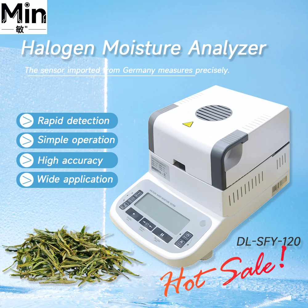 DL-SFY-120 120g Digital Electronic  Moisture Tester Precision Laboratory Halogen Moisture Balance