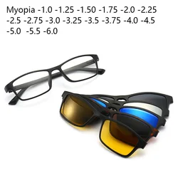 Myopia 2250A 2 IN 1 Dual-Purpose Magnet Square Frame Set Mirror Multi-lens Colorful Sunglasses Magnetic Can Custom