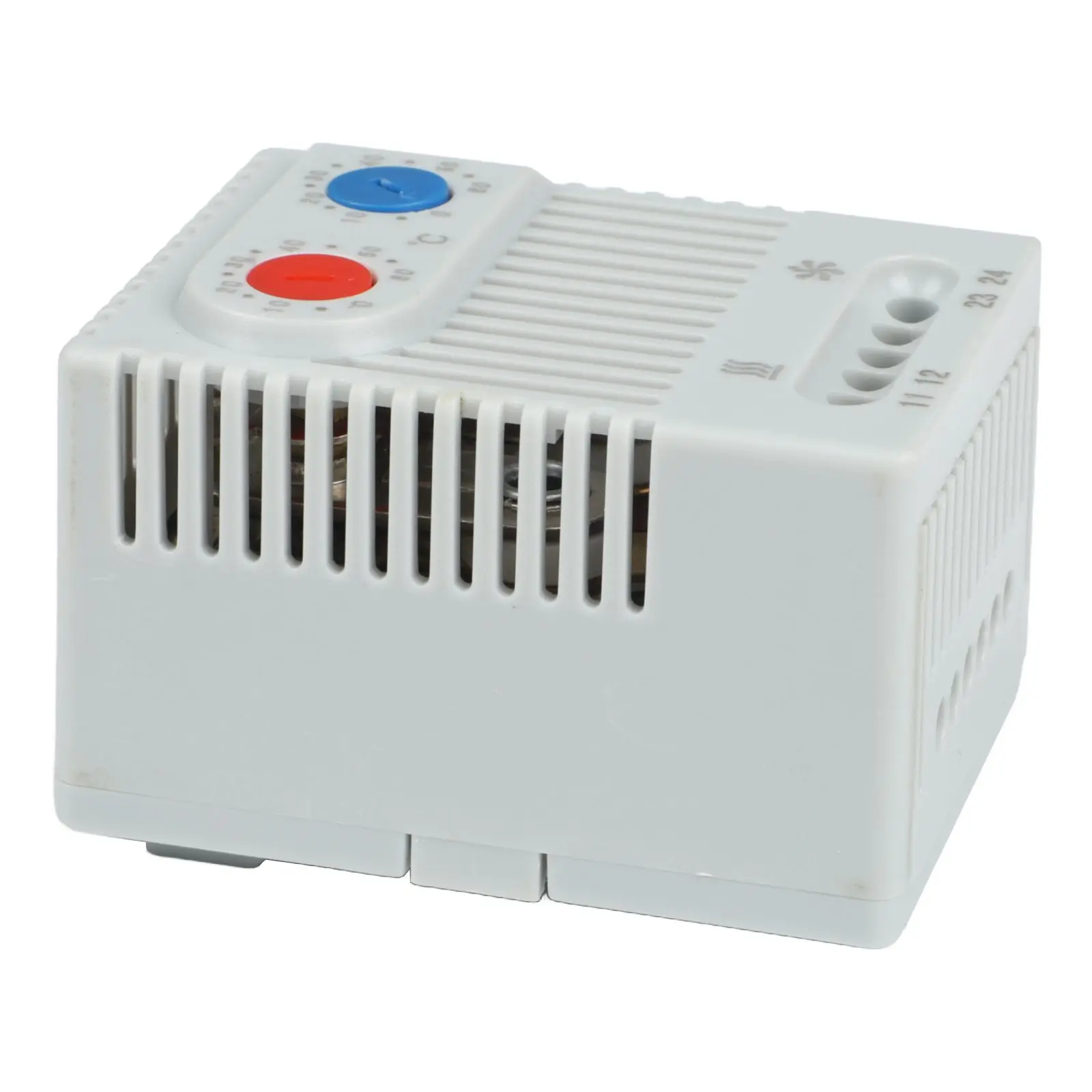 Switch Thermostat Compact Mechanical Thermostatic Bimetal Light Grey Heat And Cool Combined Thermoregulator New