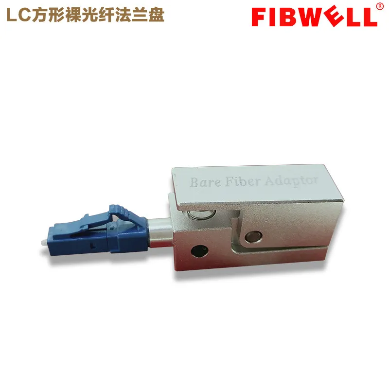 LC Square Bare Fiber Flange Temporary Splicing Adapter OTDR Test Coupler 126/130/230/400u