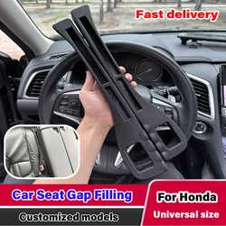 Car Seat Gap Filler For Honda City Fit Jazz Civic Vezel Accord Emblem CRV HRV FC5 FB6 Type-R Insight 10th11th Gen Accessories