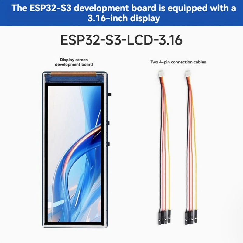 ESP32-S3 3.16 Inch LCD Display Development Board 3.16 Inch 320x820 Resolution LCD Display 3.16inch Screen SD Slot-DT30