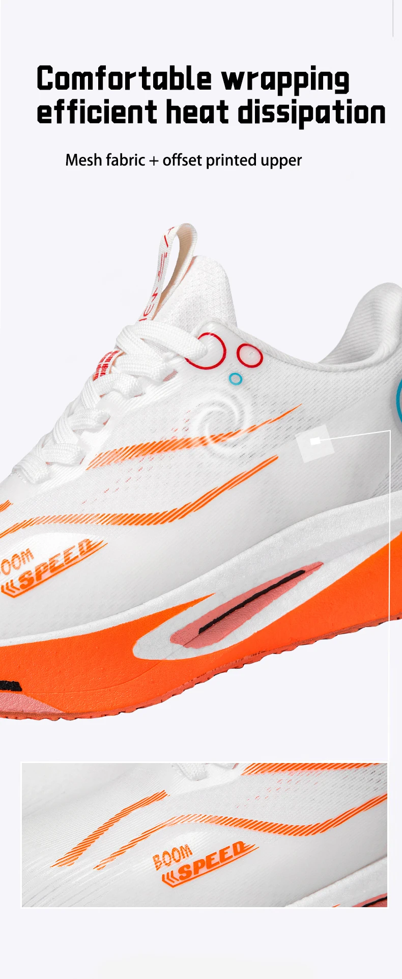 Herren Damen Carbonplatte Laufschuhe Professionelle Marathon-Rennschuhe Atmungsaktive Leichte Straßenlauf-Trainingsschuhe – Detail 5