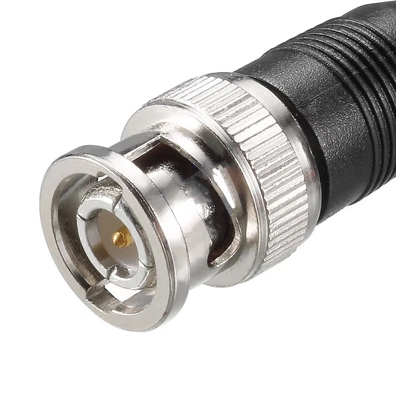 1Pcs 50cm BNC Male Plug to Dual Alligator Clip Oscilloscope Test Probe Lead Coaxial Q9 Crocodile Clip Test Line Cable