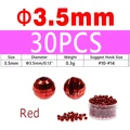 30PCS 3.5mm Red