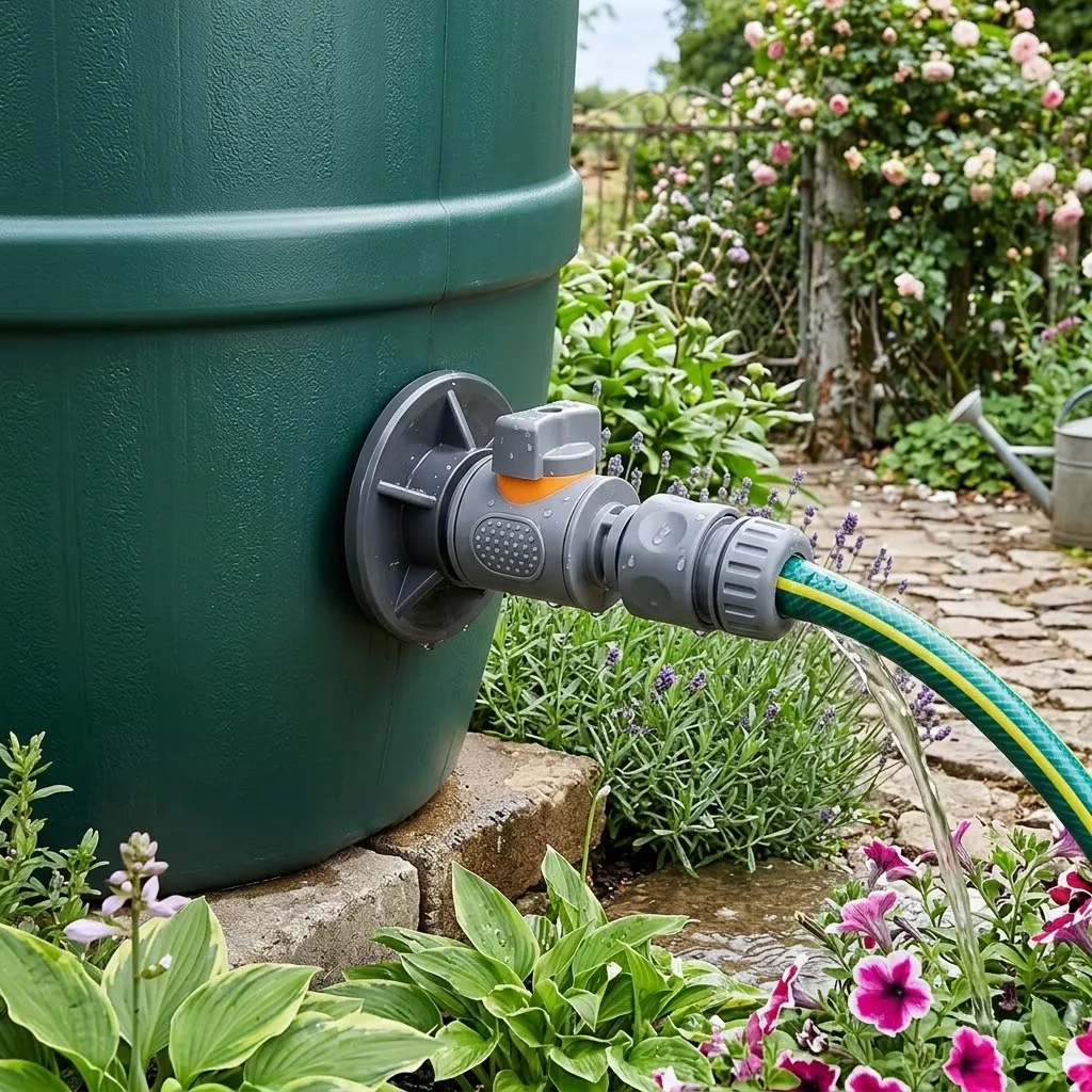 Easy Install 2PCS Water Storage Buckets Rain Barrel Spigots 1/2 Inch DN15 External Thread Connector Perfect For Home Garden