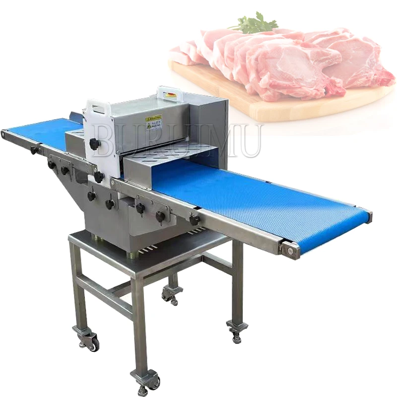 Stainless Steel Frozen Fresh Meat Slice Strip Cube Dicer Cutting Machine