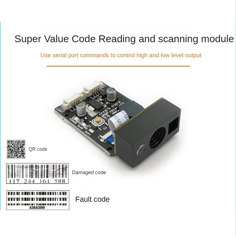 GM865 1D 2D Barcode Scanner USB TTL Bar Code Reader QR Code Module CMOS With Cable For Bus Supermarket