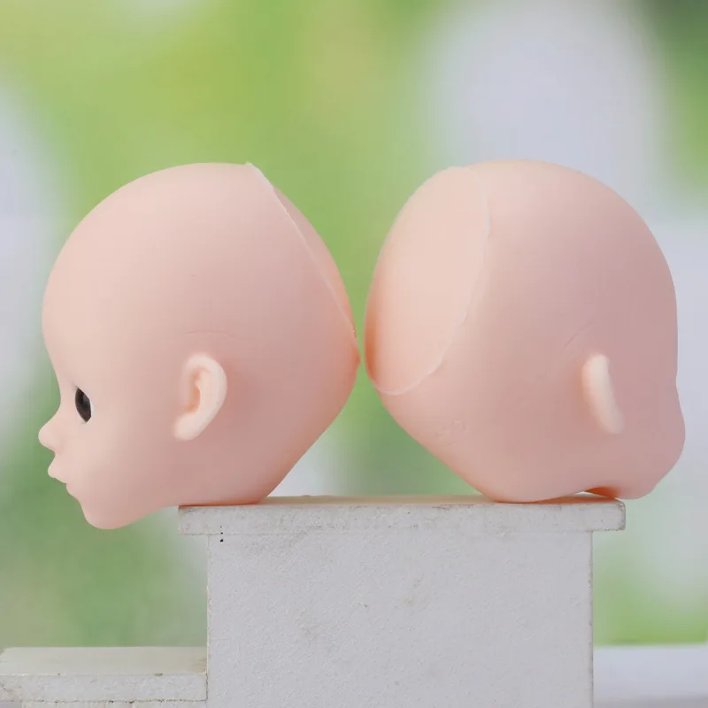 28cm Boy Doll Head Practice Makeup Toy for Girls 1/6 Bjd Doll Head Accessories with Eyes No Makeup  Not Include Body