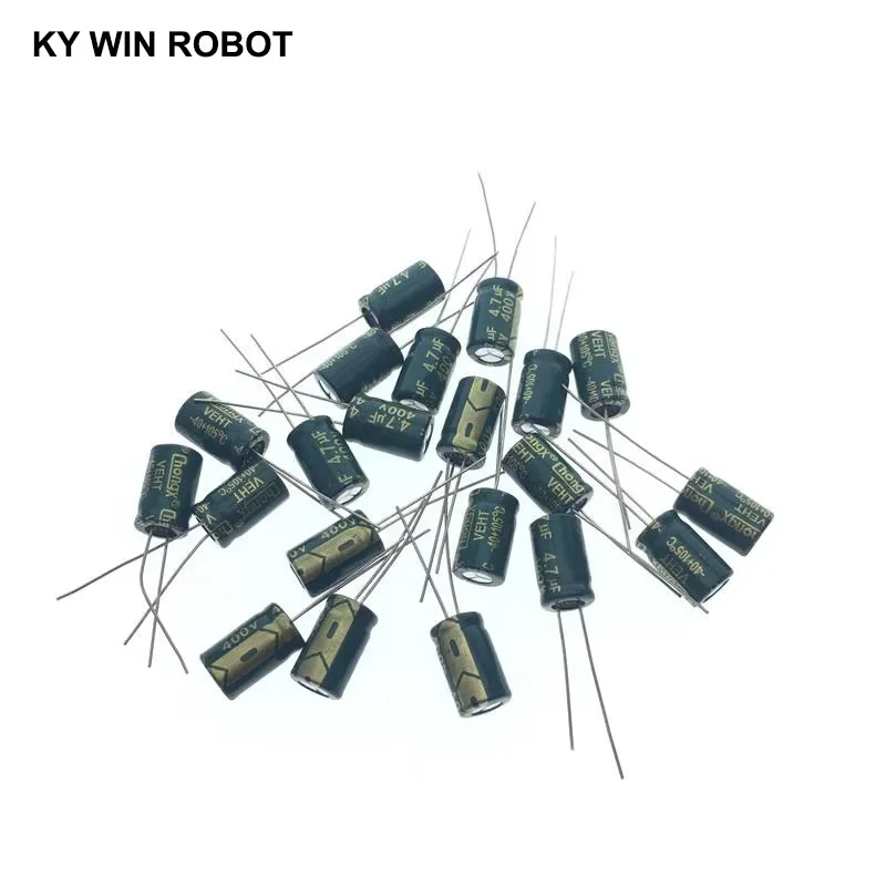 

20pcs electrolytic capacitors 4.7UF 400V 8x12mm 105C Radial High-frequency low resistance Electrolytic Capacitor
