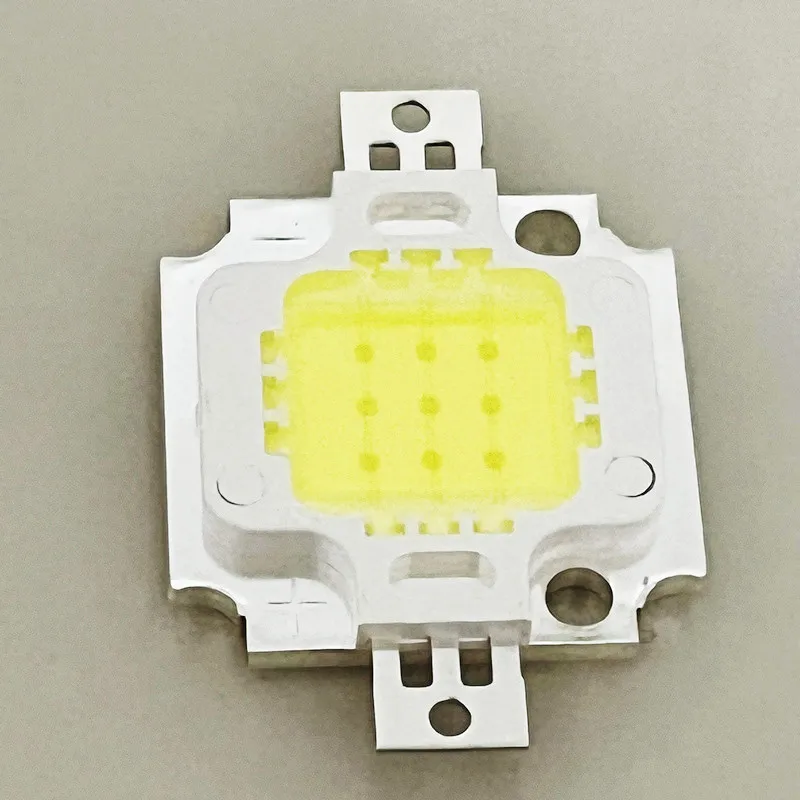 10pcs 10W LED High power LED floodlight bead 10000k 20000k 30000k cool white 900mA 9-12V 800-1000LM 30mil Chip