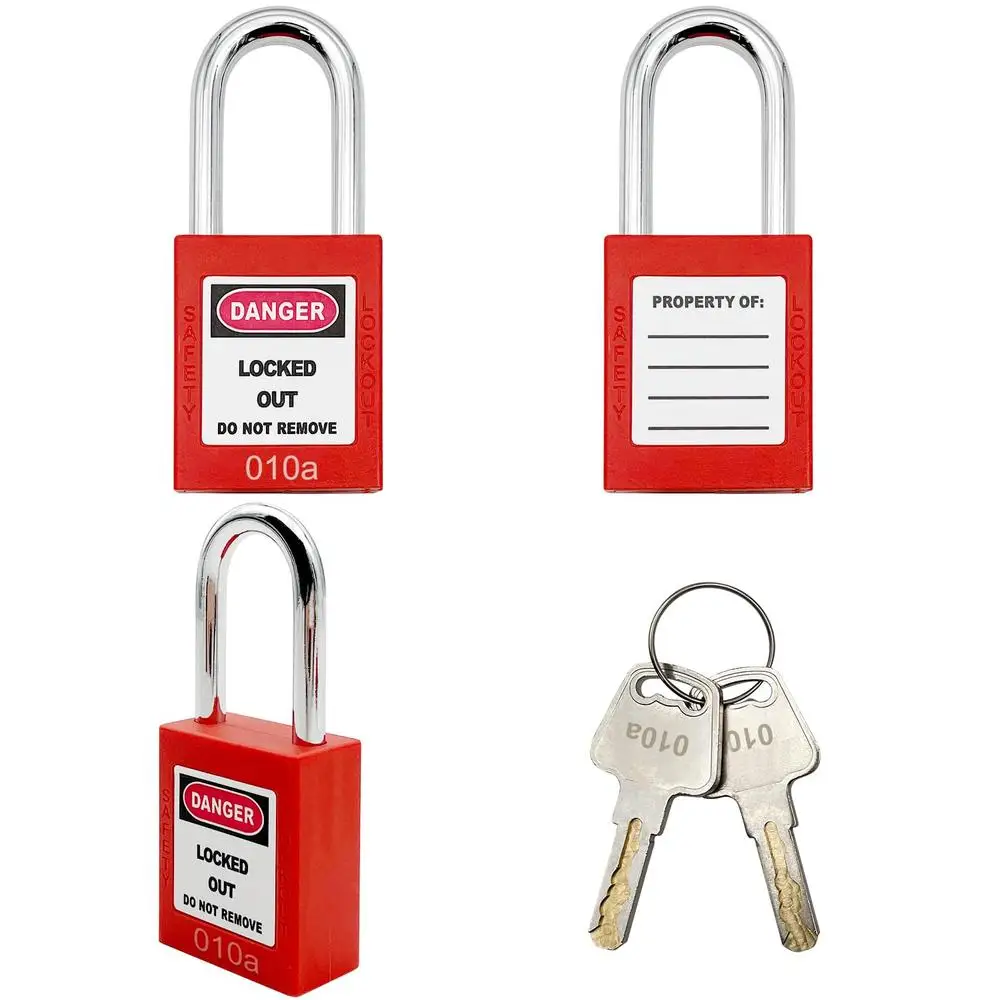 Loto Safety Lockout Tagout Key Alike Red Stations Devices Locks 100 Stück Keyed Same Cylinder Danger Label Locked Do Not Remove