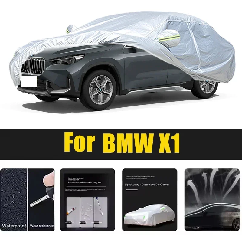 

Для BMW X1 SDrive20Li X автомобильный чехол уличные защитные чехлы снежный солнцезащитный козырек водостойкий пылезащитный внешний УФ автомобильные аксессуары авто
